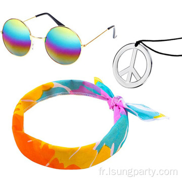 Ensemble accessoire hippie pour la fête